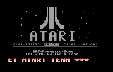 Atari Inside BBS Demo 1 - Screenshot 01