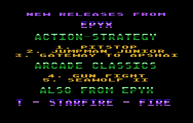 Epyx Game Previews - Screenshot 01