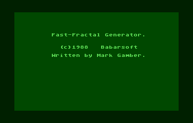 Fast-Fractal Generator - Screenshot 01