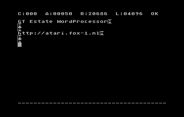 GT Estate Word Processor - Screenshot 02