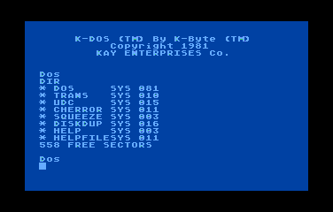 K-Dos - Screenshot 01