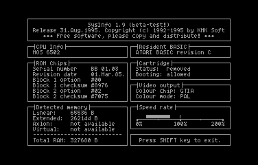 System Info 1.9 beta - Screenshot 01