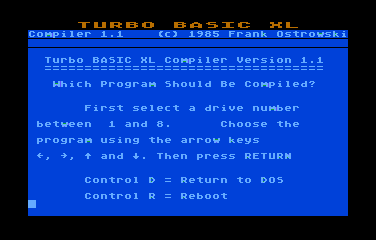 Turbo-BASIC XL 1.5 - Screenshot 02