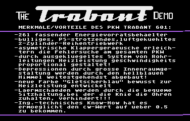 Trabant Demo - Screenshot 01
